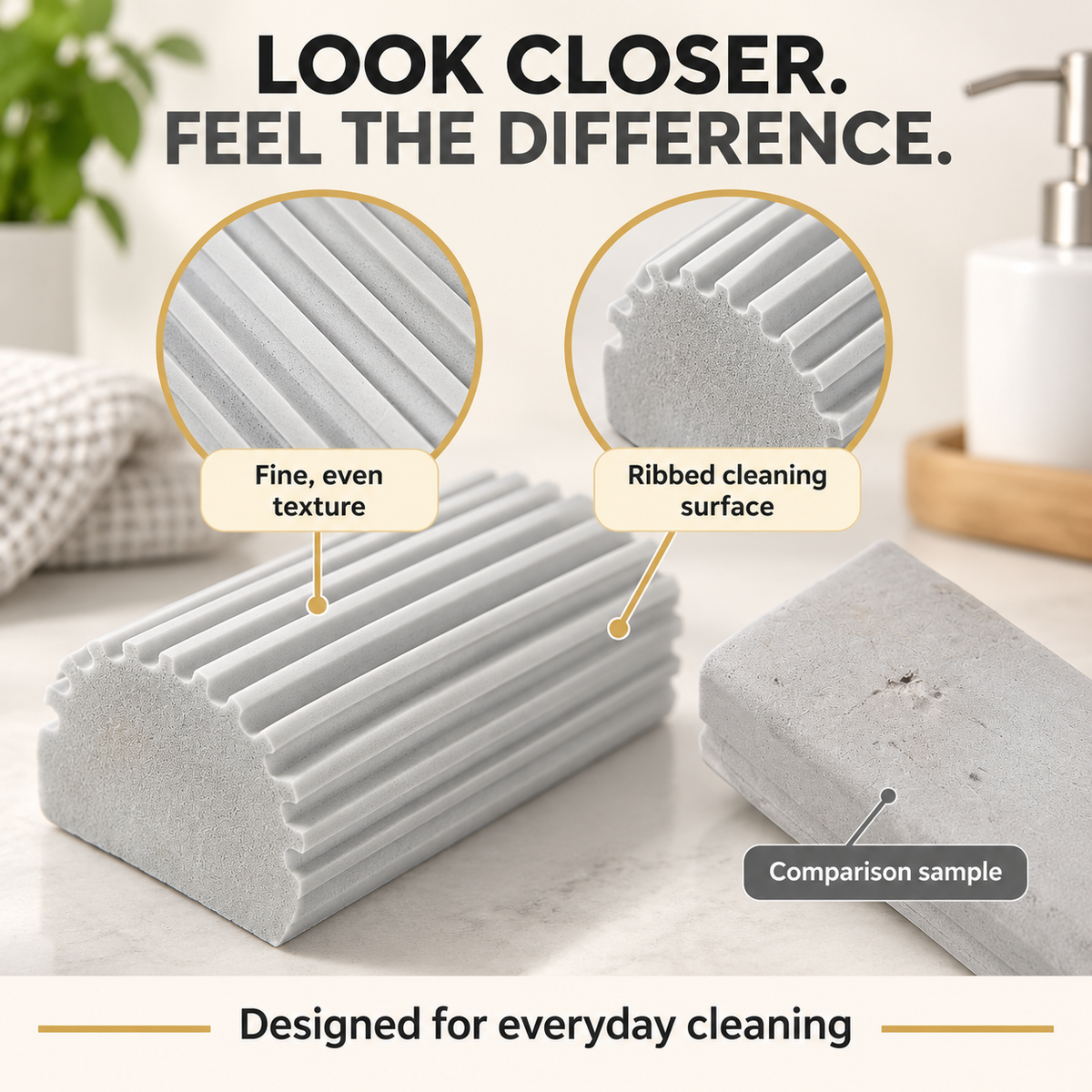 Multi-Purpose Cleaning Sponge – Soft & Reusable