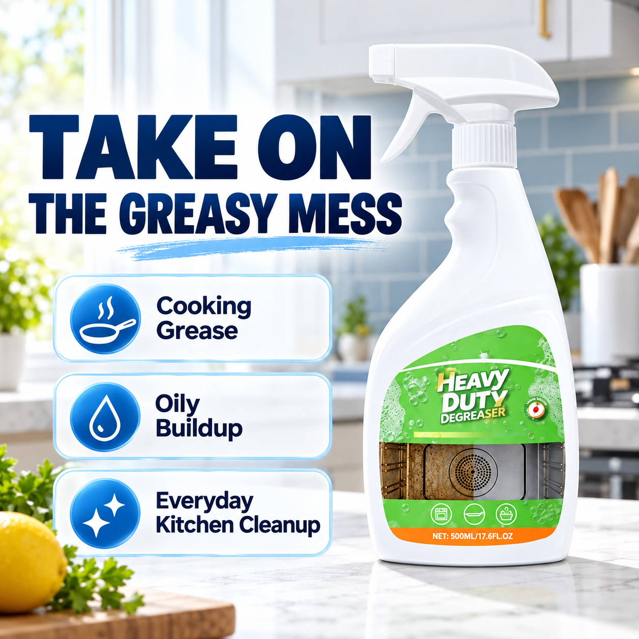 Green – Removes grease and grime