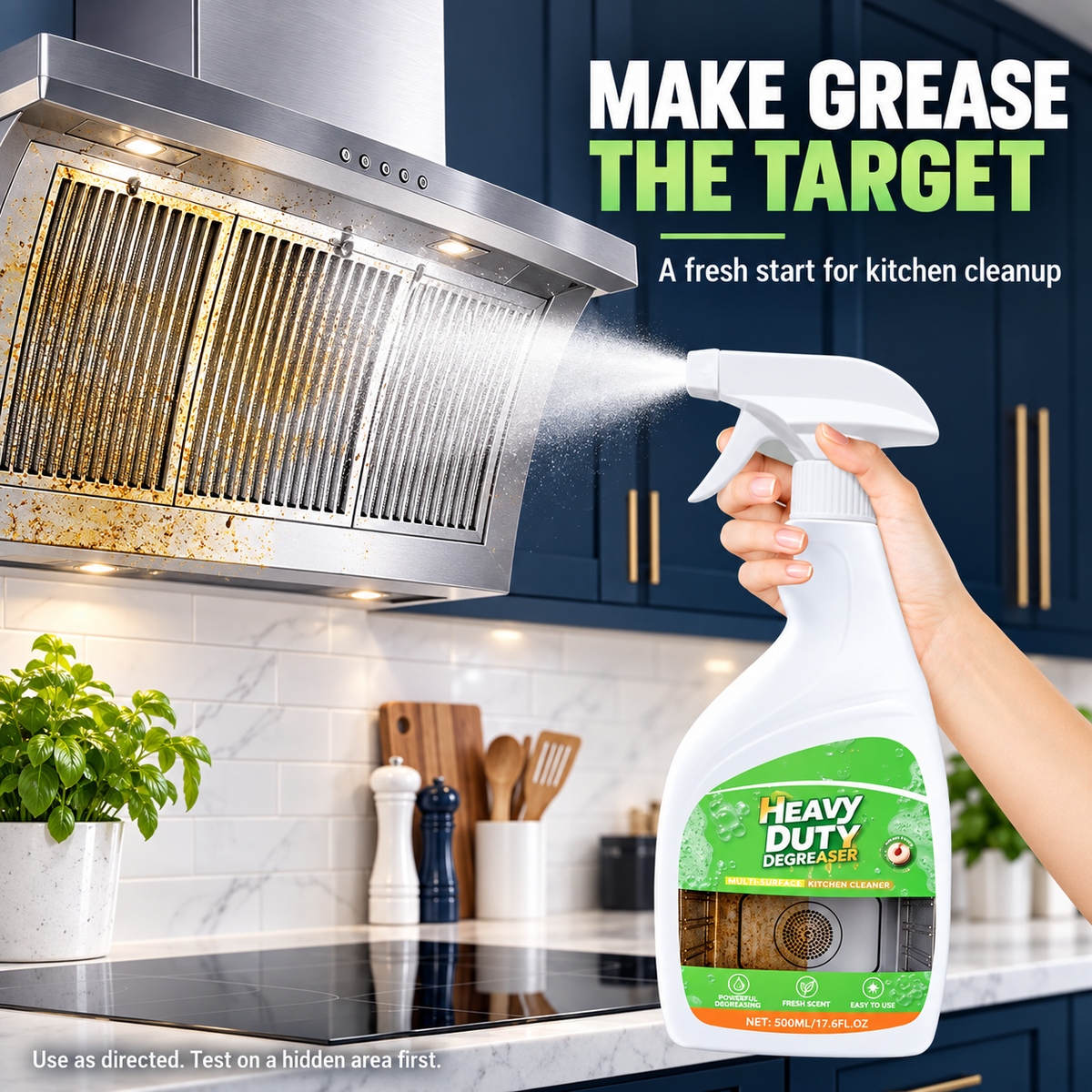 Kitchen Degreaser Spray – Tackles Grease & Grime