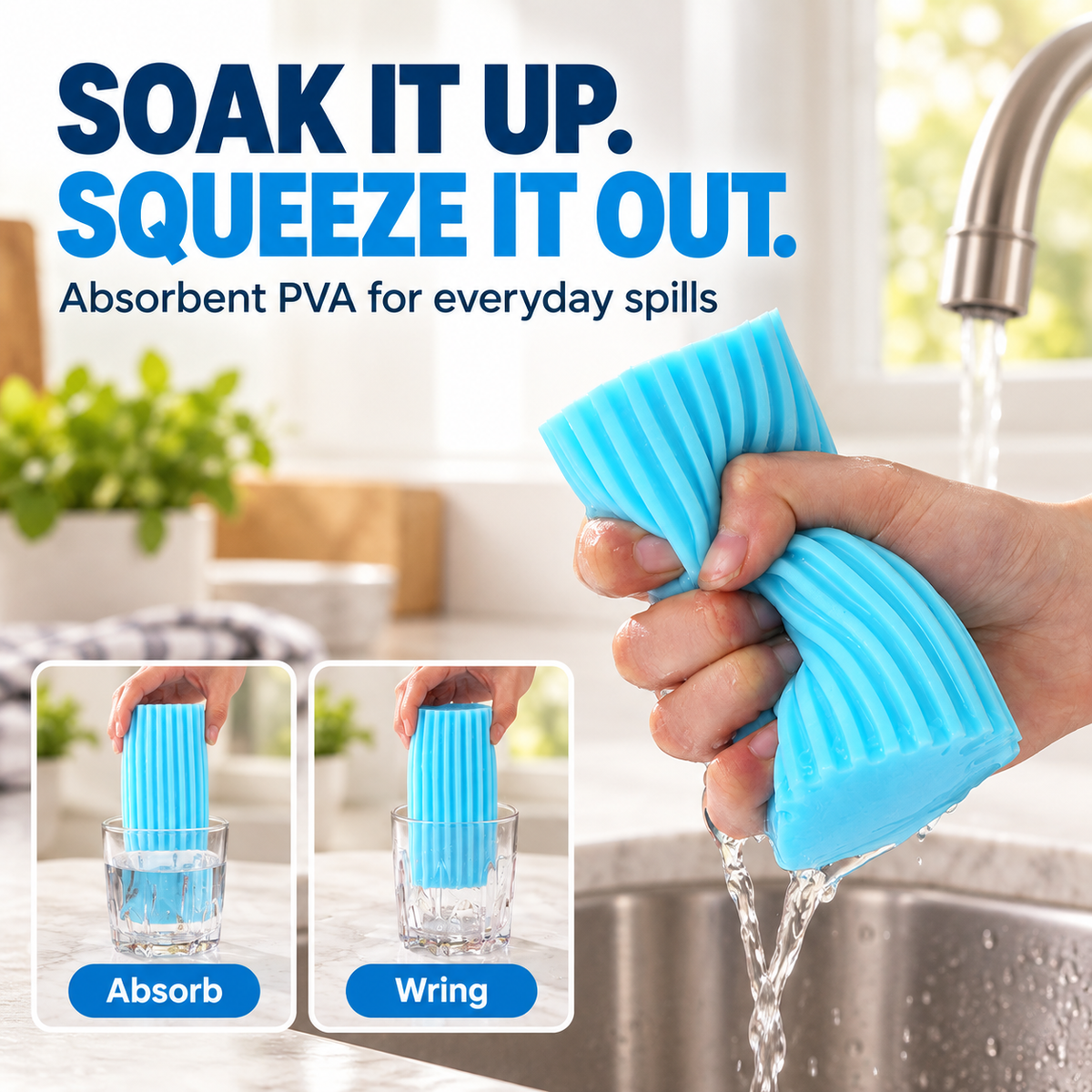 Multi-Purpose Cleaning Sponge – Soft & Reusable