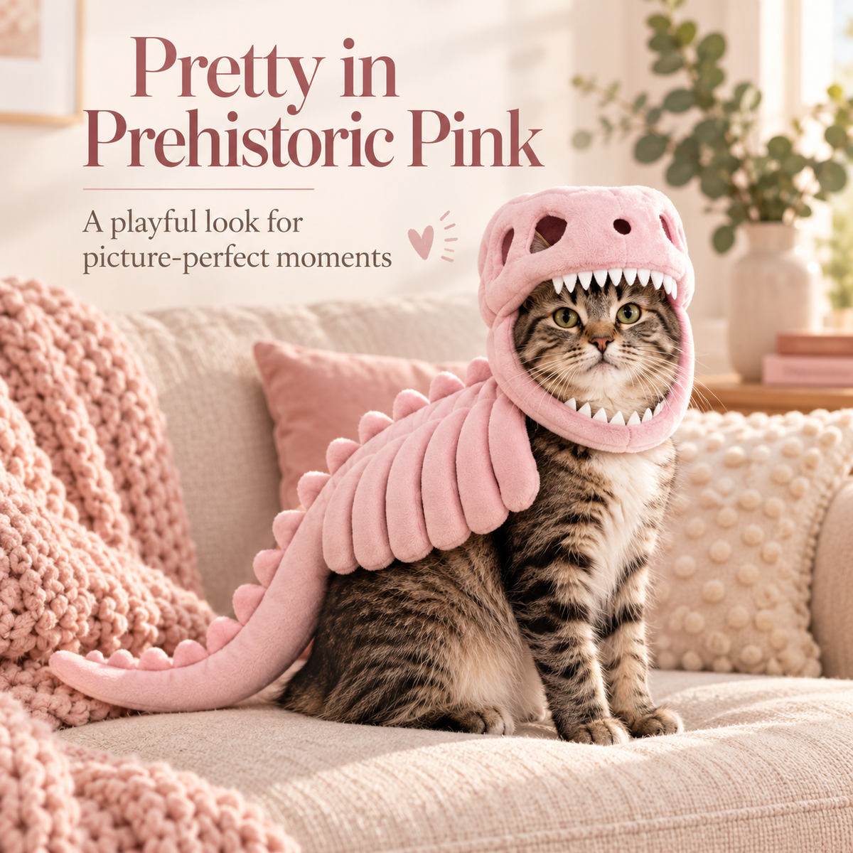 Soft Plush Pet Skeleton Costume for Cats & Dogs